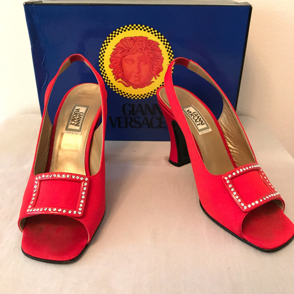 Giani Versace Red shoes/ Sandals Authentic - Picture 3 of 7